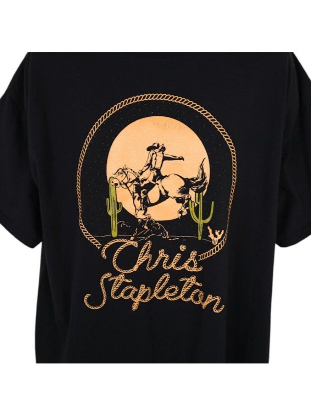 Chris Stapleton T Shirt Mens Size 2XL Black Country Music Singer